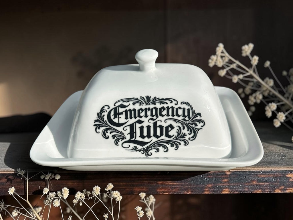 Emergency Lube butter dish 2
