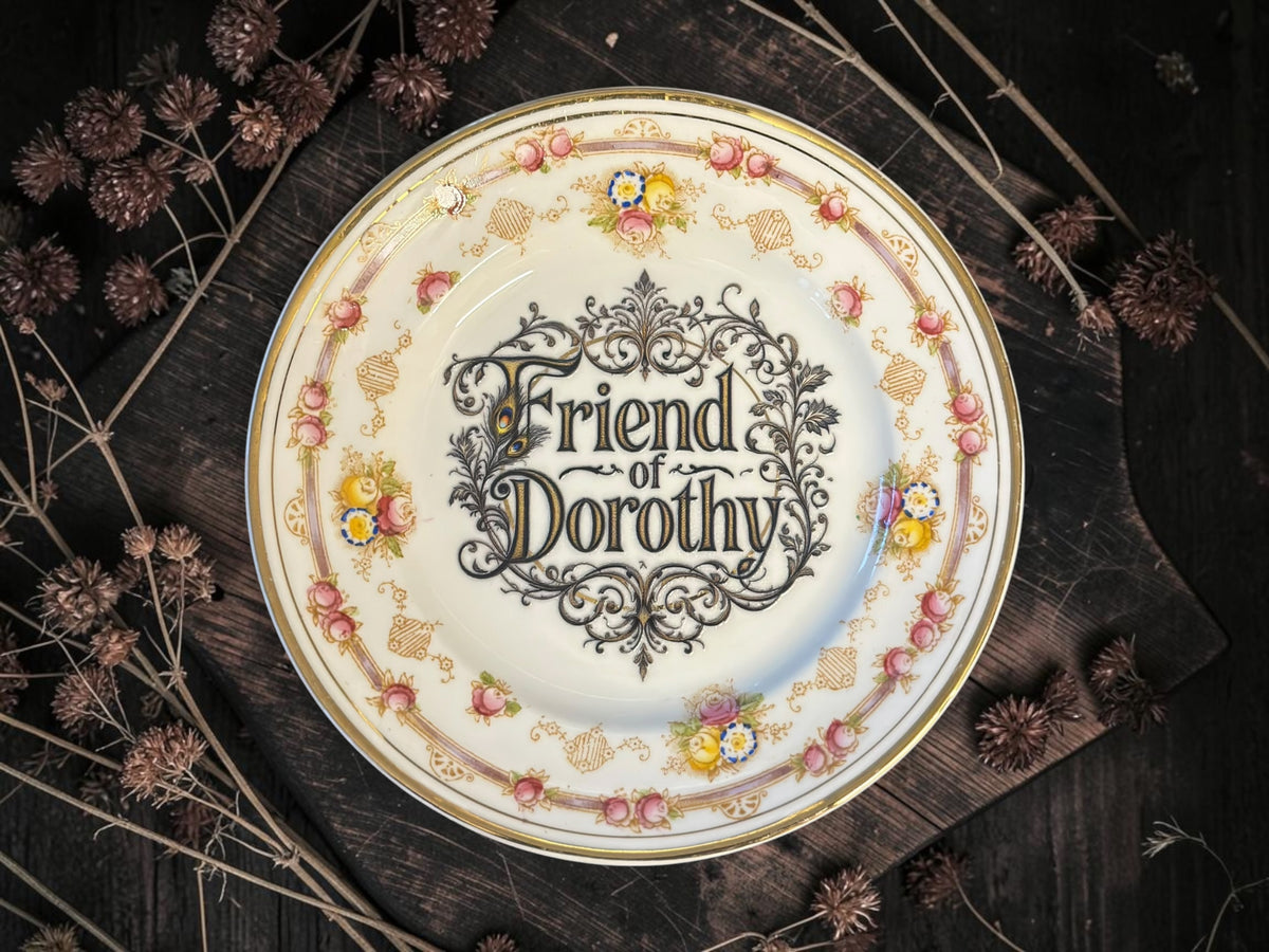Friend of Dorothy, Ornate Floral Plate