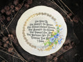 Vintage plate with the words God, Grant Me the Serenity to Accept the Things I Cannot Change, the Audacity to Change the Things I Can, and the Restraint Not to Tell Everyone Else What I Think.