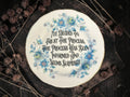 Vintage plate with the words I've Decided to Trust the Process. The Process Has Been Informed and Seems Surprised.