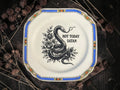 Vintage decorative plate reading Not Today Satan