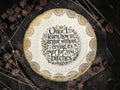 Vintage decorative plate reading Once I learn how to argue without crying it’s over for you bitches