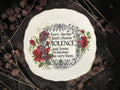 Vintage decorative plate reading Every day that I don’t choose violence just know, it’s because I was very busy.