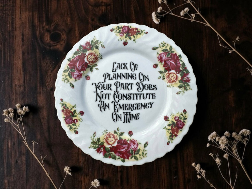 SKU 160 floral statement plate