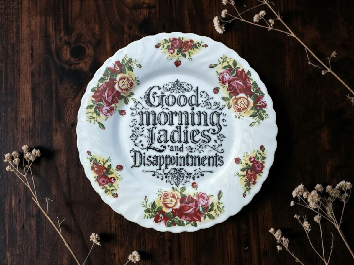Funny vintage statement plate SKU 162