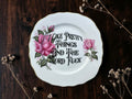 I Like Pretty Things and the Word Fuck vintage decorative plate