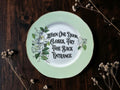 When One Door Closes, Pry the Back Entrance vintage decorative plate