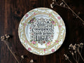 The Dildo of Consequences Rarely Arrives Lubed vintage plate