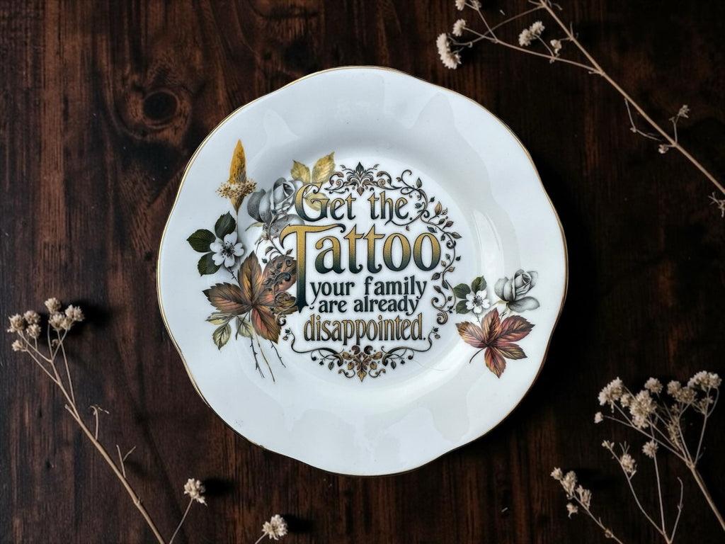 Funny vintage statement plate SKU 193