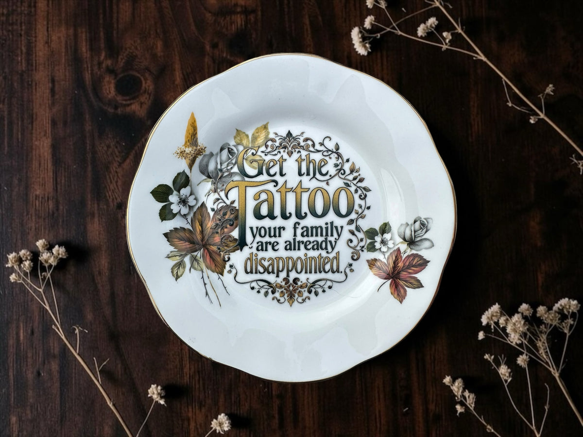 Funny vintage statement plate SKU 193
