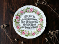 Funny vintage statement plate SKU 194