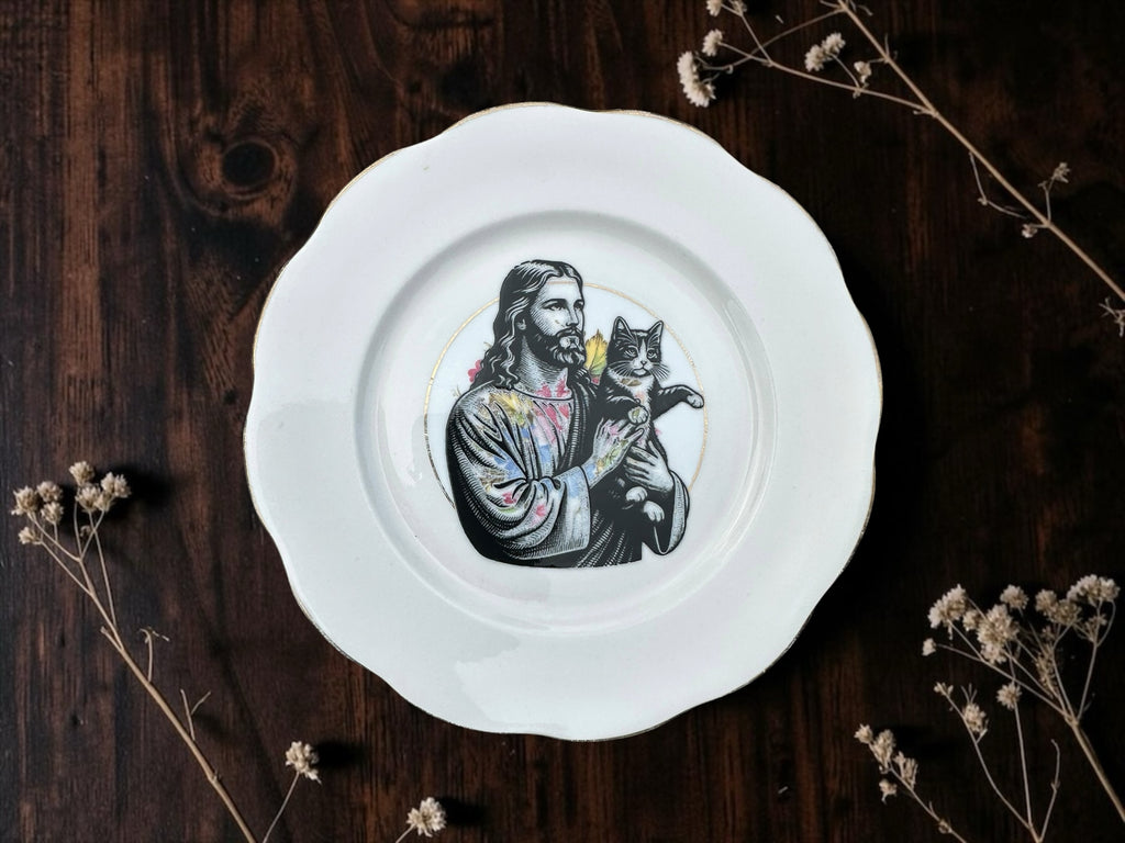 Jesus Holding a Cat