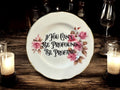 If you can't be profound be profane, vintage plate with stand