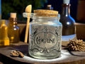 Cocaine small glass jar