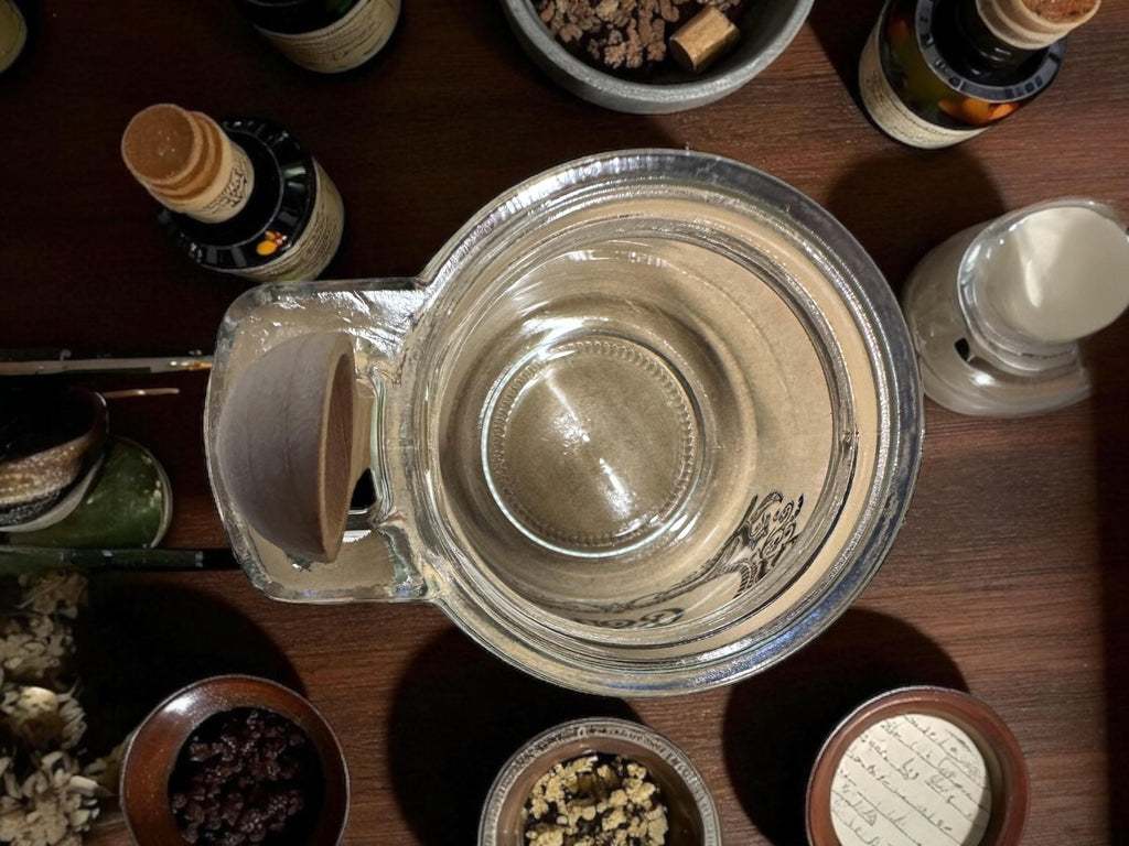 Cocaine small glass jar