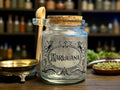 Marijuana small glass jar