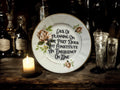Lack of Planning on Your Part Does Not Constitute an Emergency on Mine Plate  Vintage Crackpottery with stand