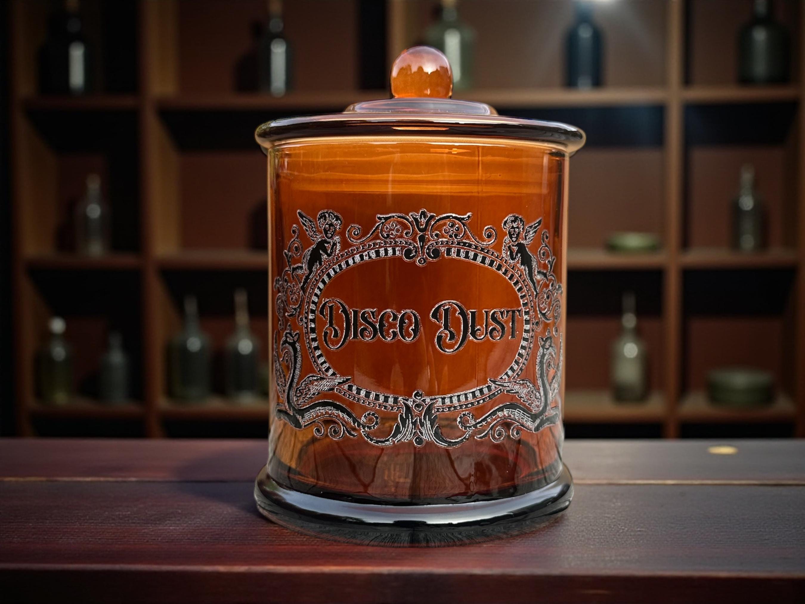 Disco Dust Large Glass apothecary jar