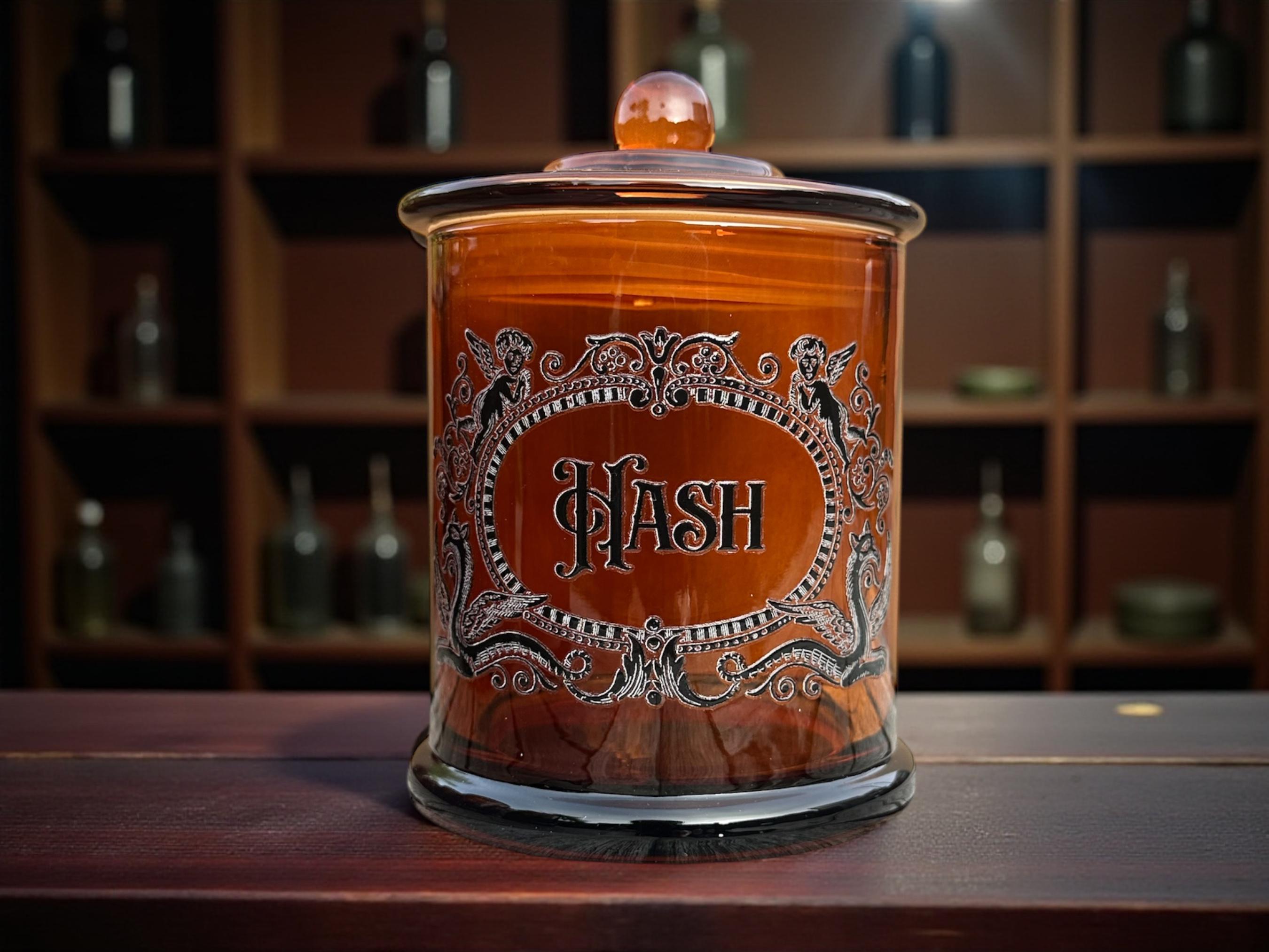 Hash Large Glass apothecary jar