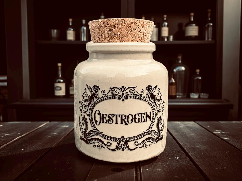 Oestrogen apothecary jar