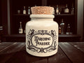Marching Powder Stoneware apothecary jar