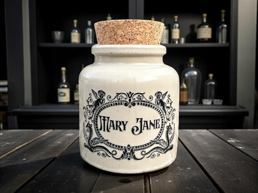 Mary Jane Stoneware apothecary jar