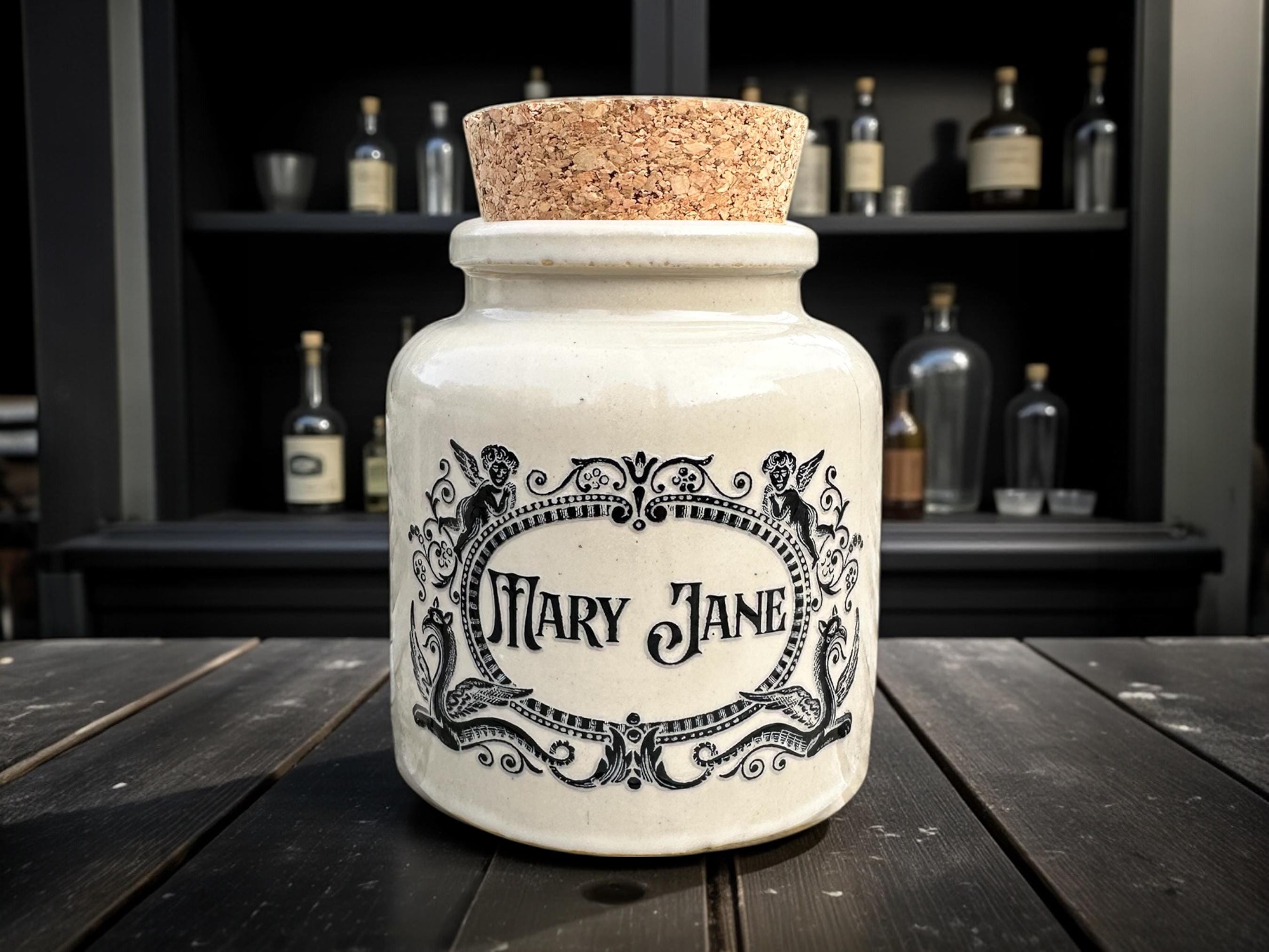 Mary Jane Stoneware apothecary jar