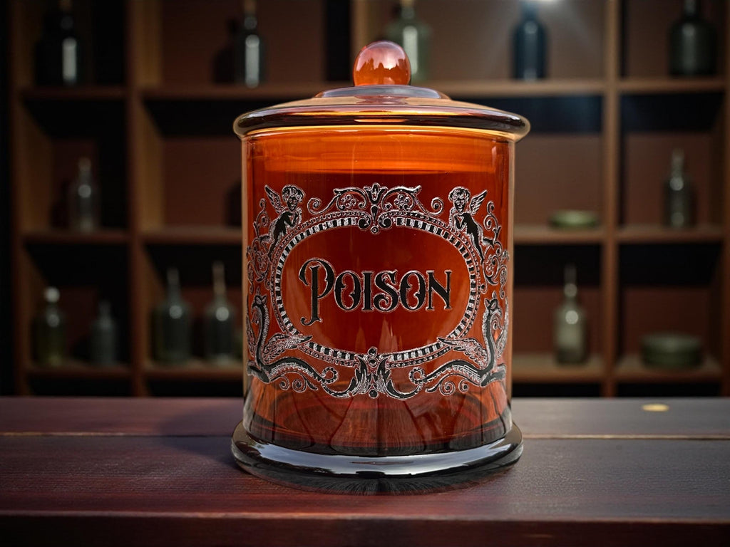 Poison Large Glass apothecary jar