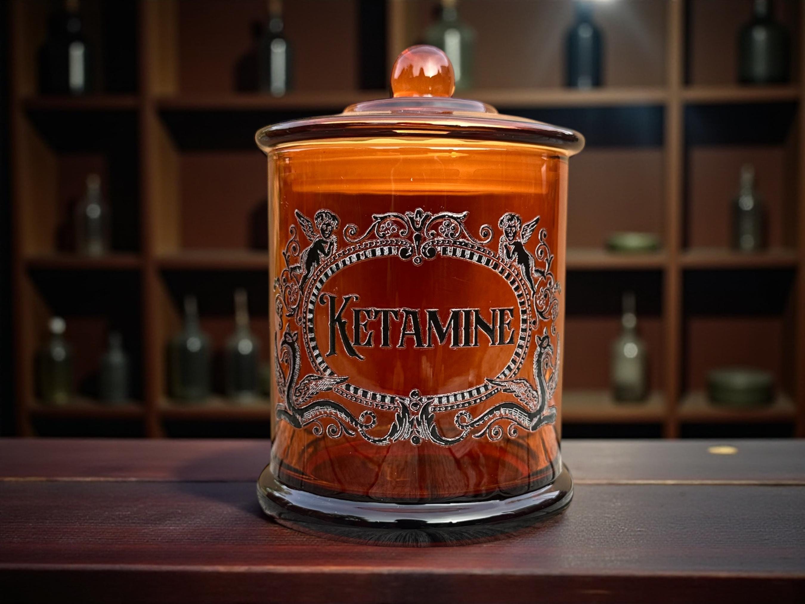 Ketamine Large Glass apothecary jar
