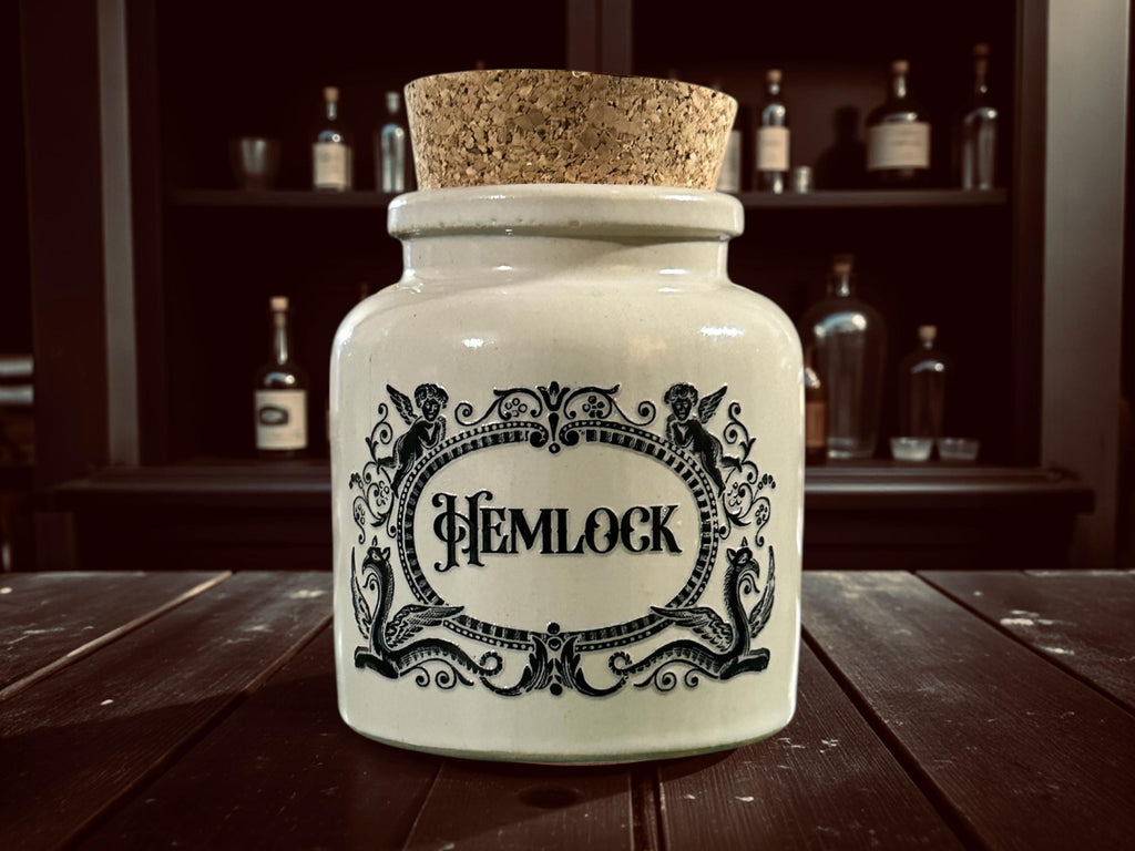 Hemlock Stoneware apothecary jar