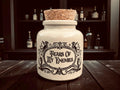 Tears of my enemies stoneware apothecary jar