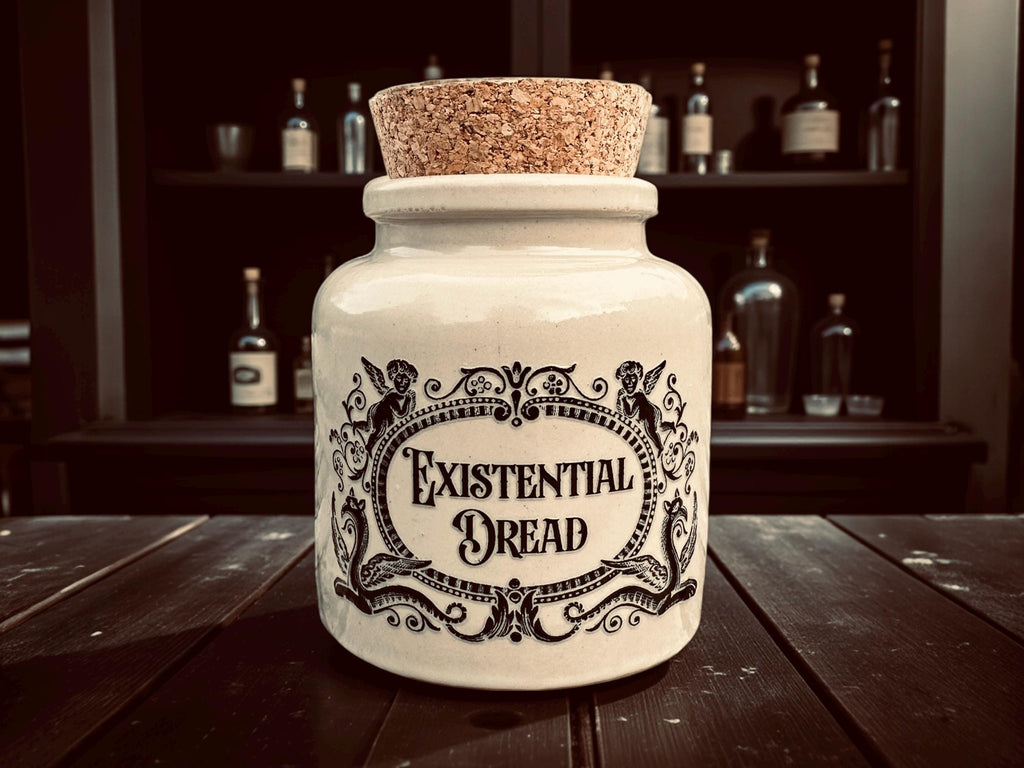 Apothecary Stoneware Jar “Existential Dread