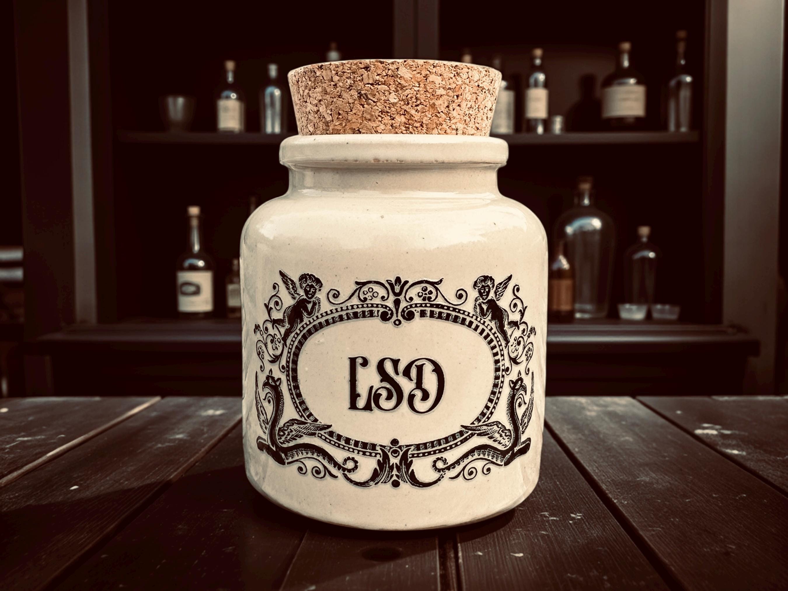 LSD apothecary jar