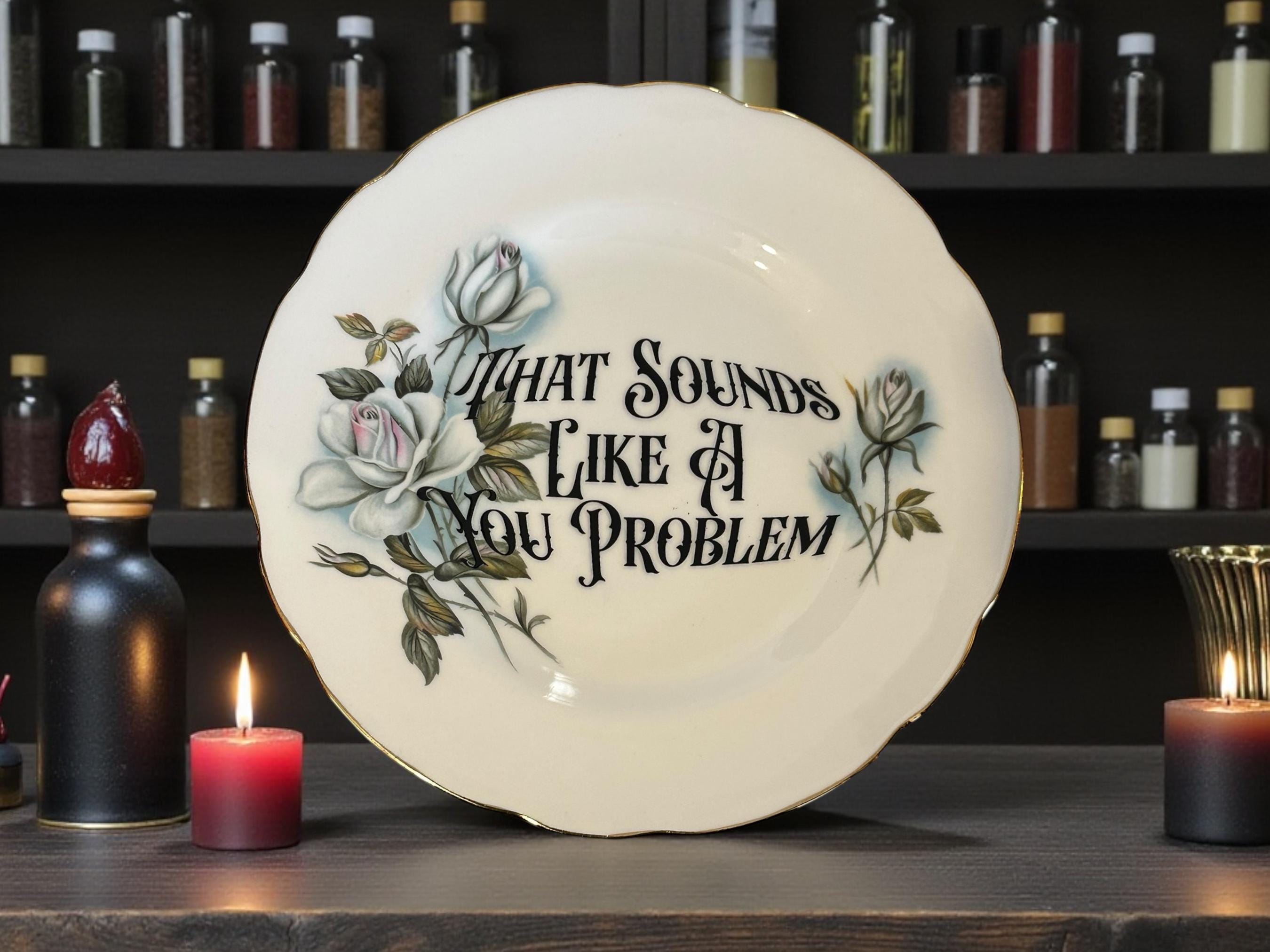 That sounds like a you problem, vintage plate with stand