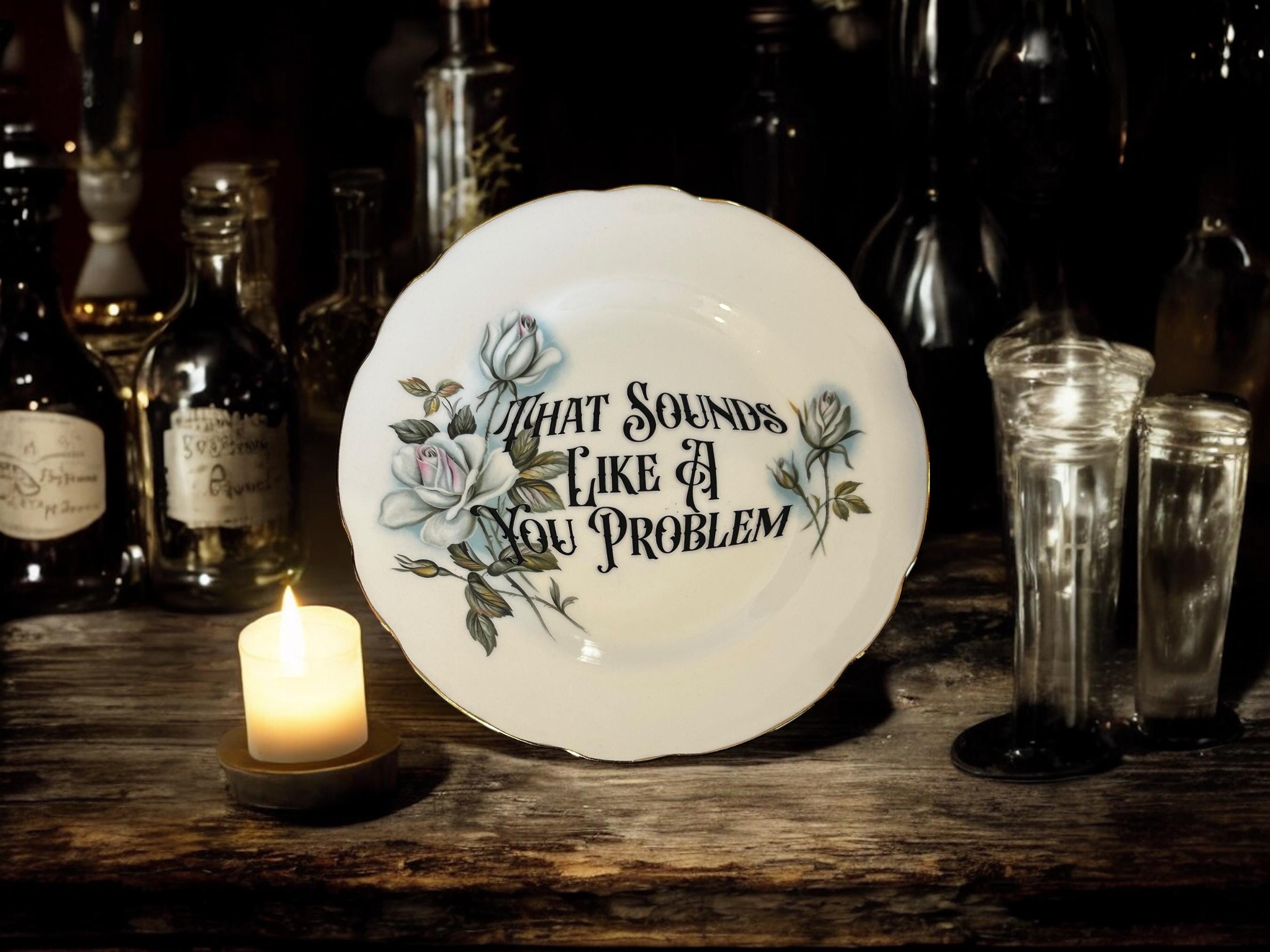 That sounds like a you problem, vintage plate with stand