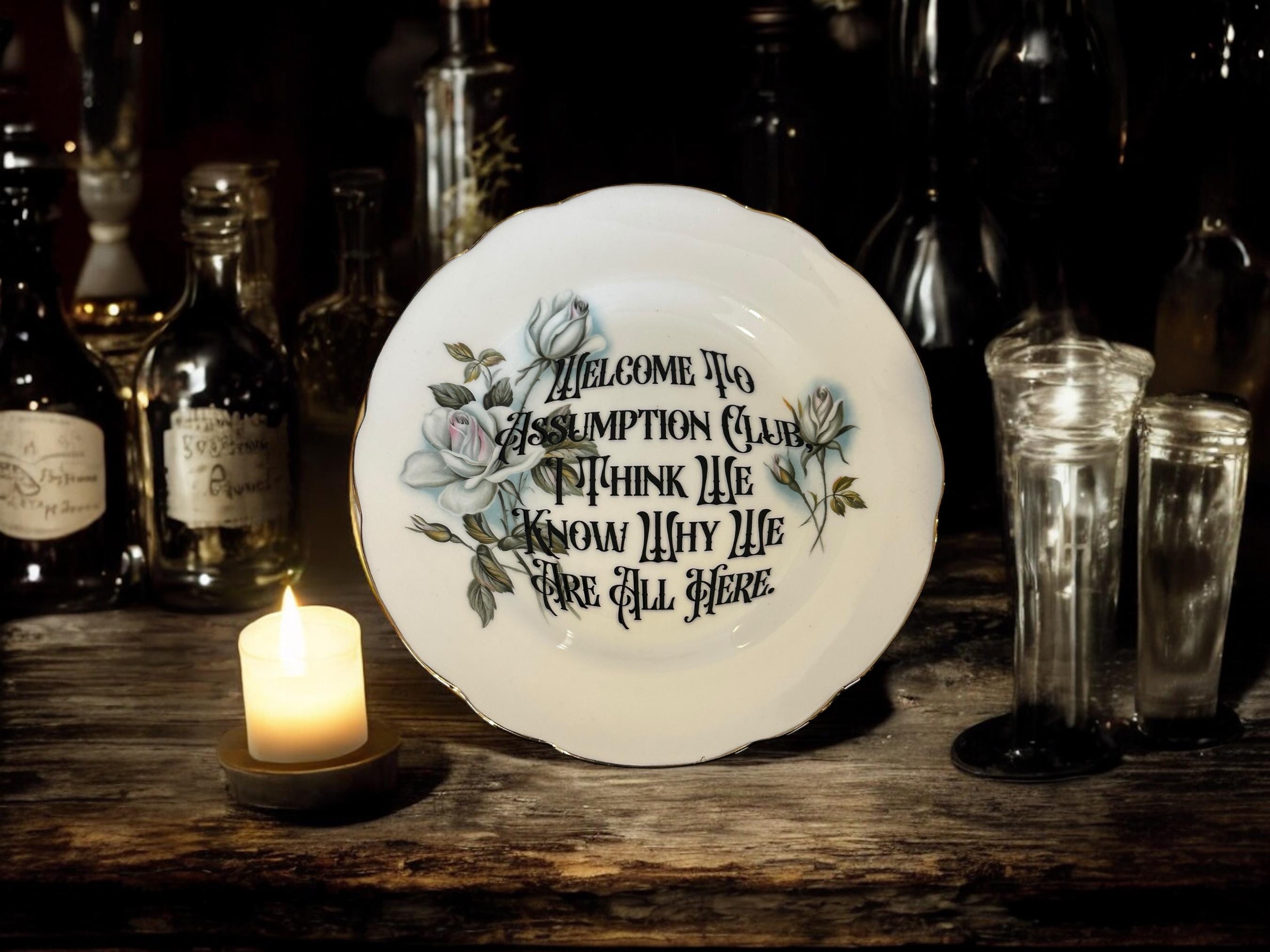 Vintage Decorative Plate: Assumption Club - 16cm with Stand