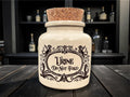 Urine Do Not Take Stoneware Jar | Funny Statement Storage | Humorous Home Decor | Novelty Gift