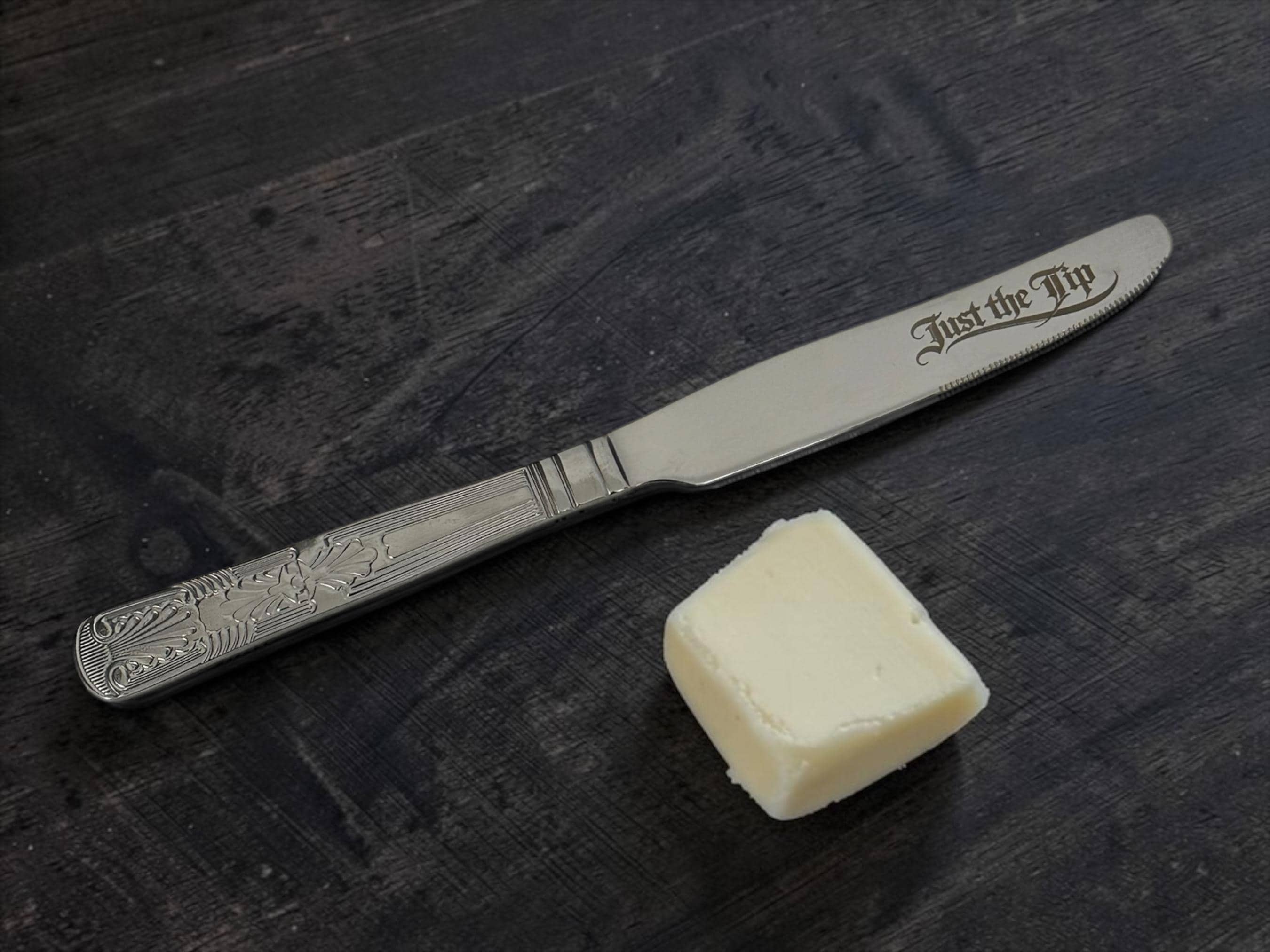 Inappropriate Breakfast Knife Set  4 Engraved Butter Knives | Stainless Steel | Funny Kitchen Gift