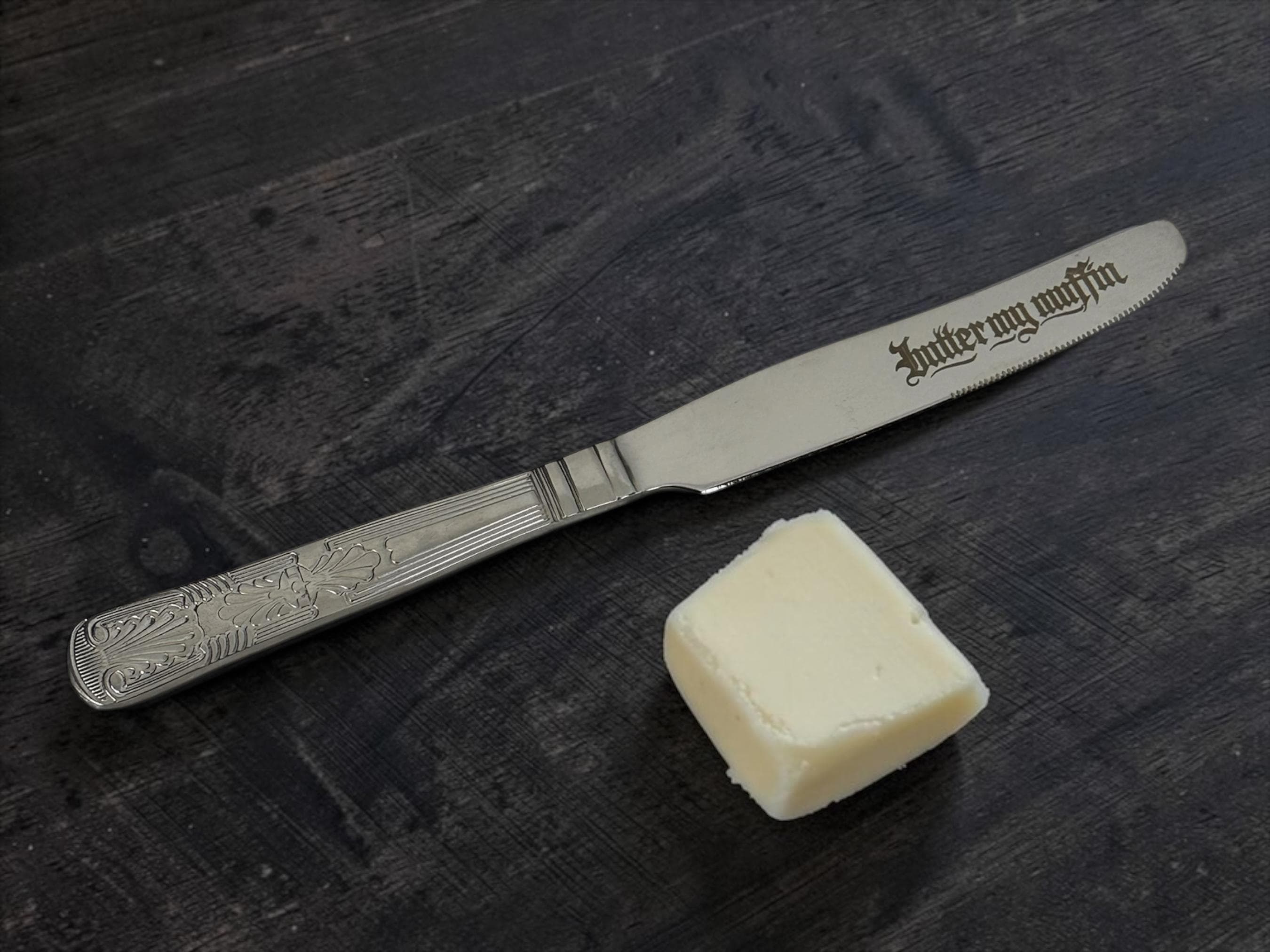 Butter My Muffin Engraved Butter Knife | Stainless Steel | Funny Kitchen Gift