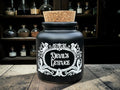Devils Lettuce Apothecary Jar  Dark Humour Storage Jar  Gothic Kitchen Decor  Funny Weed Jar  Alternative Home Gift