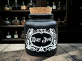 Mary Jane Apothecary Jar  Gothic Storage Jar  Alternative Cannabis Decor  Dark Humour Gift