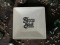 Steep Shit Teabag Tidy | Funny Gothic Tea Bag Holder | Dark Humour Kitchen Gift | Alternative Tea Lover Gift