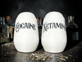 Cocaine & Ketamine Salt and Pepper Shakers | Funny Kitchen Decor | Dark Humour Gift | Alternative Homeware