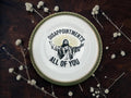 Jesus Disappointments all of you, vintage plate with stand
