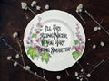 Ill Try Being Nicer If You Try Being Smarter Vintage Plate  Vintage Crackpottery with stand