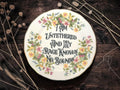 I Am Untethered , vintage plate with stand