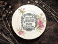 Every Day I Don't Choose Violence, Just Know It's Because. Decorative Plate | Funny Sarcastic Gift | Alternative Home Décor